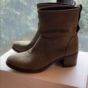 Olive leather boots!